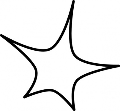 Big Star Outline Clipart - Free to use Clip Art Resource