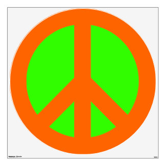 Green Peace Sign Wall Decals & Wall Stickers | Zazzle
