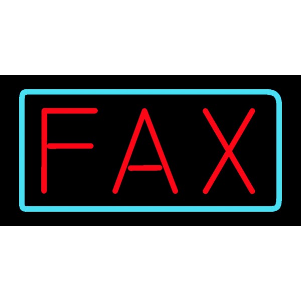 Fax Neon Sign
