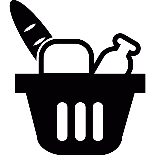 Shopping basket - Free food icons