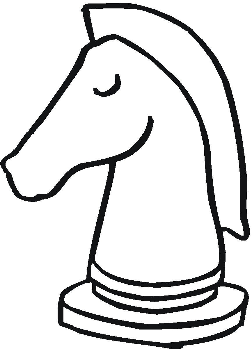 Chess knight clipart