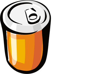 Soda Can Yellow Clipart