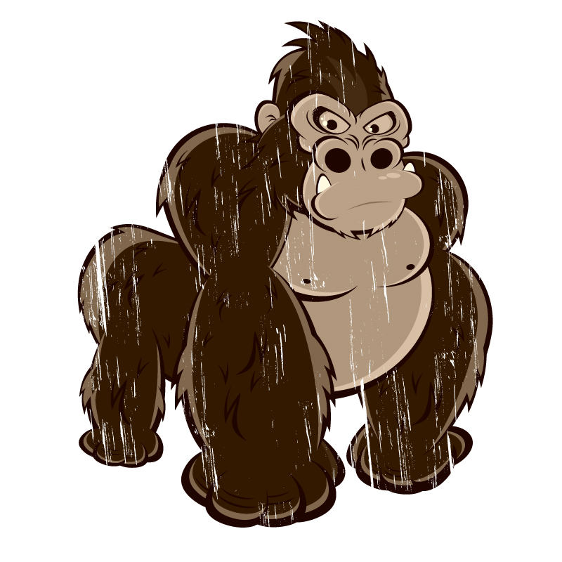 Cartoon gorilla design vector material cartoon,gorilla,design ...