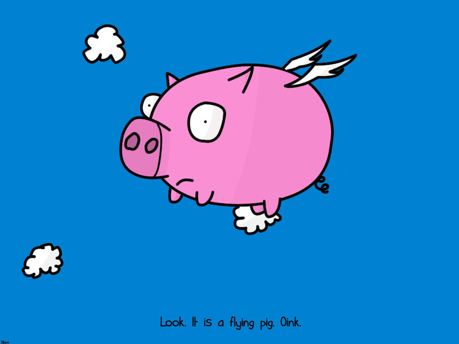 flying pig clipart - photo #28