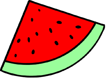 Free clipart watermelon slice