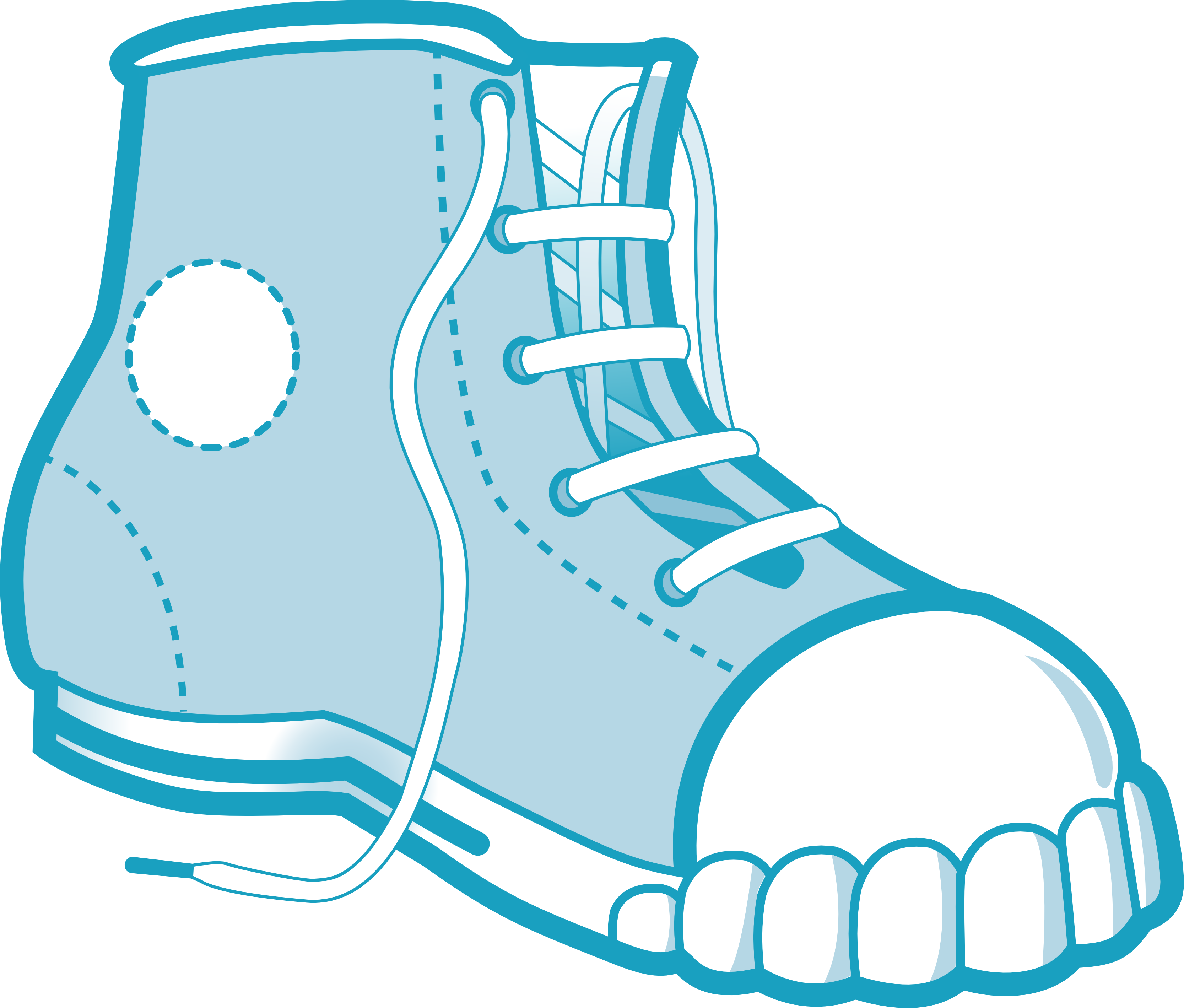 Clip Art: Badaman Blue Boot Christmas Xmas ...