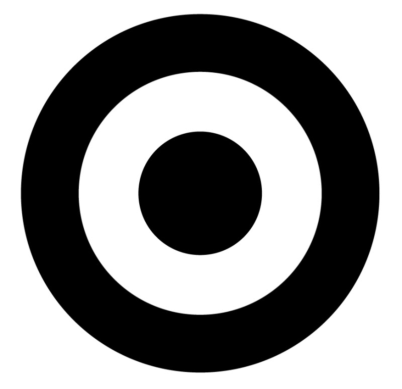 target clipart black and white - photo #22