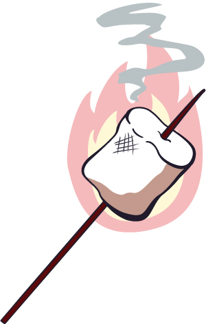 Toasty Marshmallow vector, free vector graphics