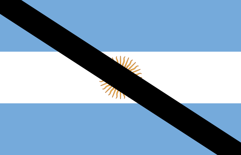 Flag of Argentina (mourning, fictional).svg