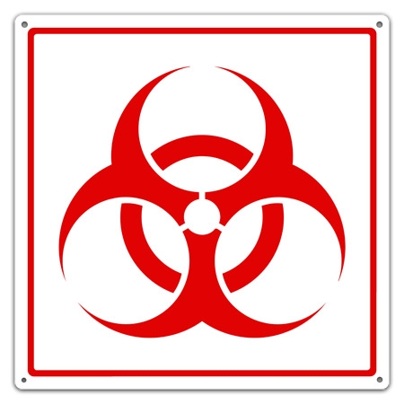 Biohazard Symbol Sign, Biohazard Warning Sign, Steel Biohazard ...