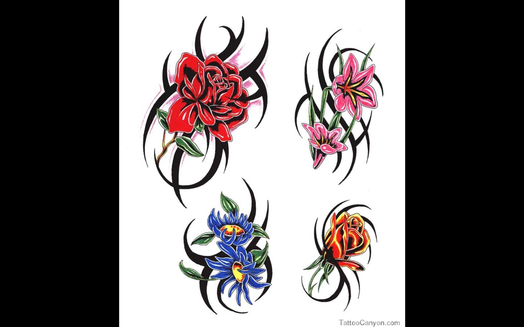 Flower Tattoos More Tattoo Designs Tribal Picture #