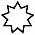 Nine-Pointed Star - Baha'i Faith Symbol - Enneagram