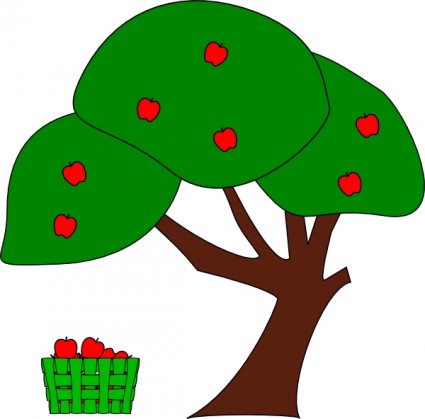 Apple Tree clip art Free vector in Open office drawing svg ( .svg ...