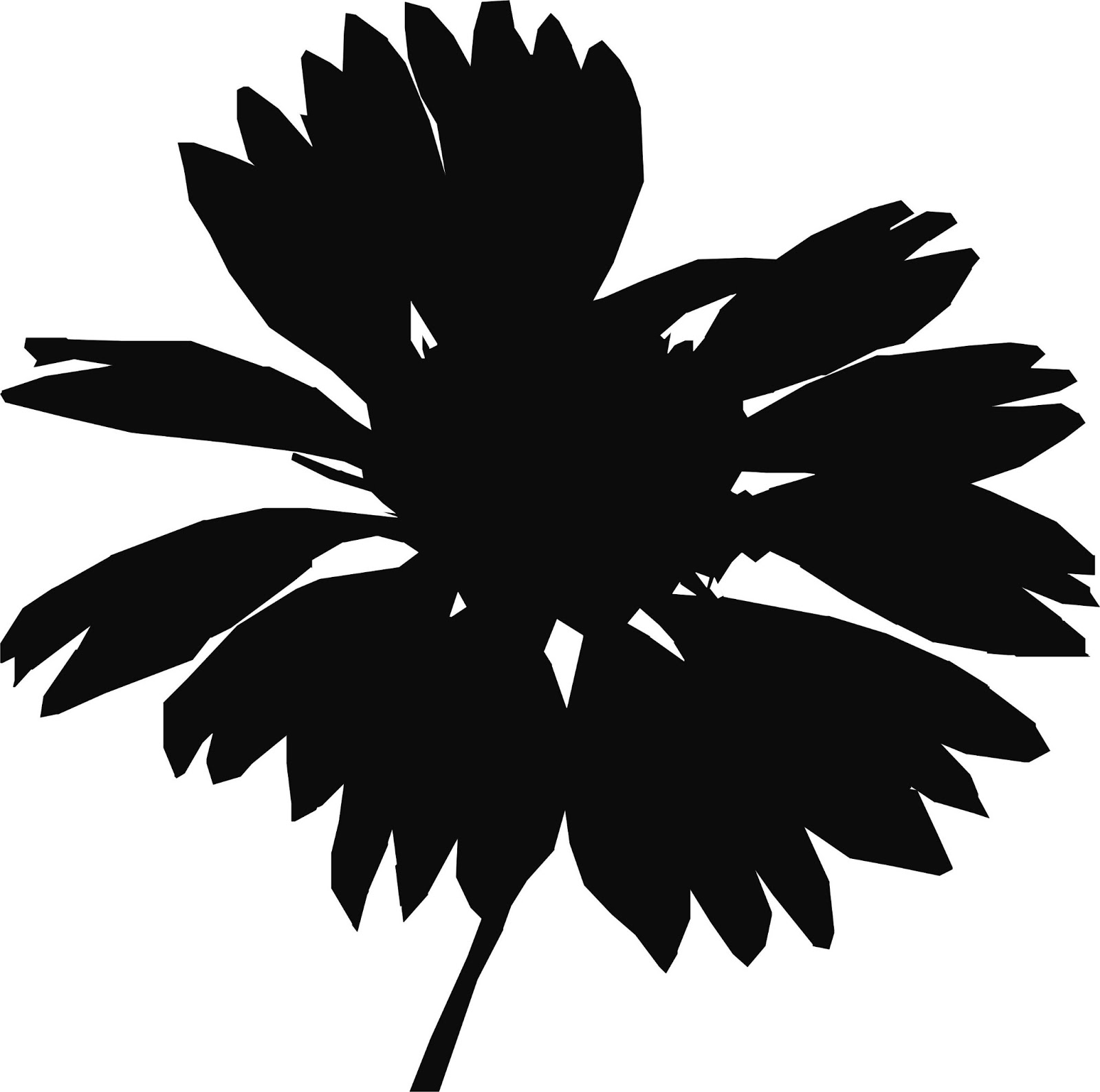 flowers silhouette clip art free - photo #36