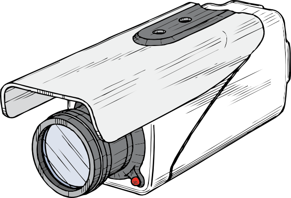 Surveillance Camera clip art Free Vector