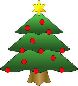 499 views Christmas Tree Clip Art - vector clip art online ...