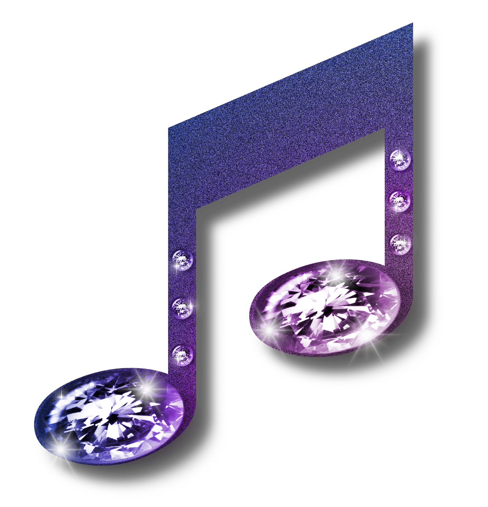 PNG Music Note - Purple