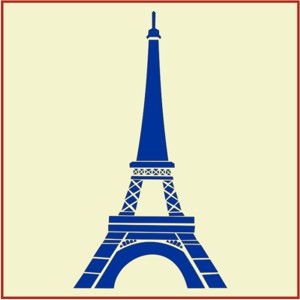 Eiffel Tower Stencil, Designer French Country Stencils ...