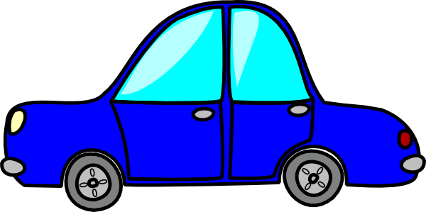 Cartoon Blue Car Clip Art - vector clip art online ...