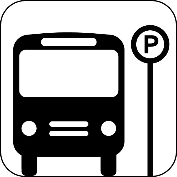 Bus Shuttle Parking: Visual Symbol, Icon, Pictogram Signage for ...