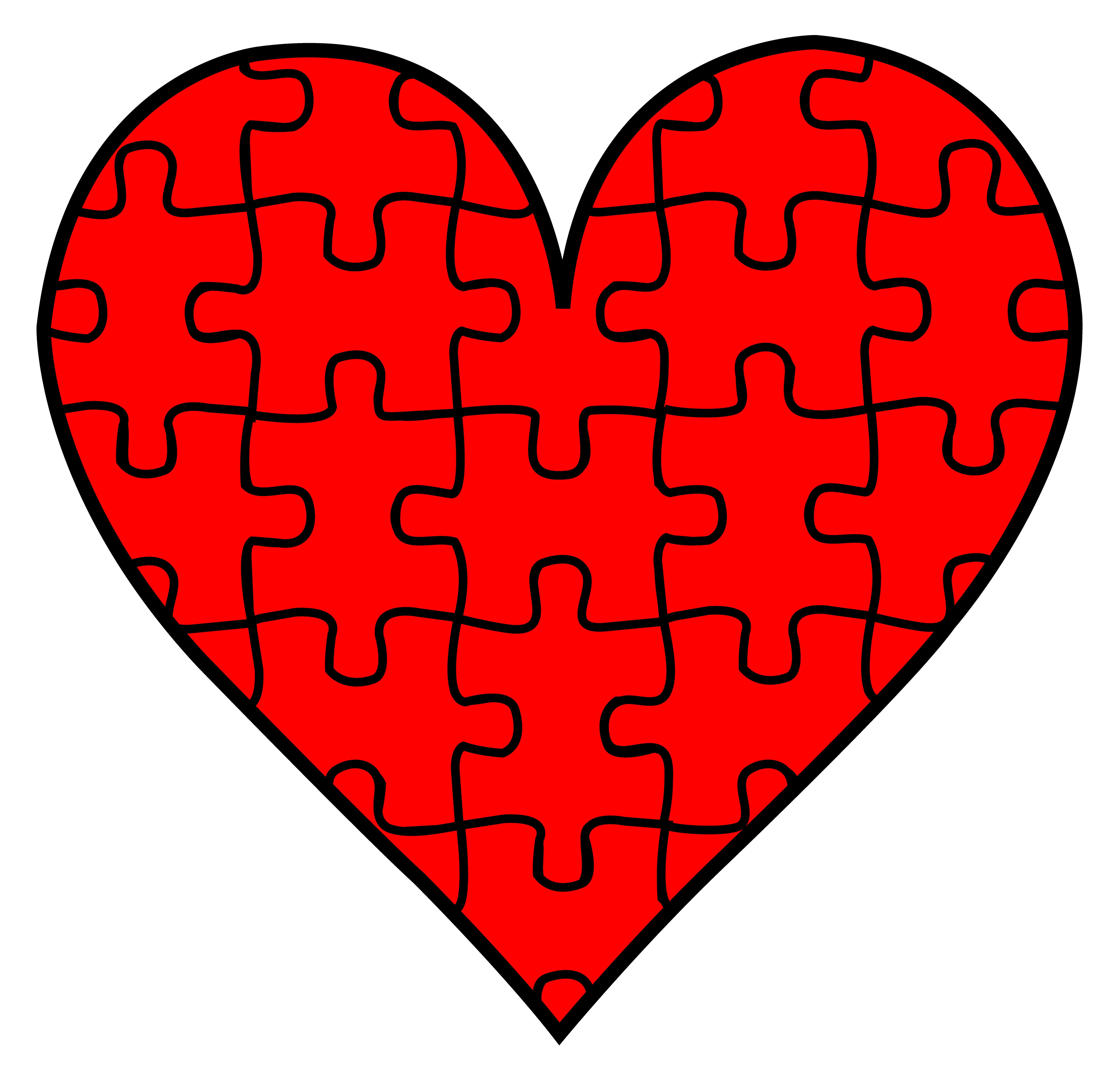Autism Puzzle Piece Heart