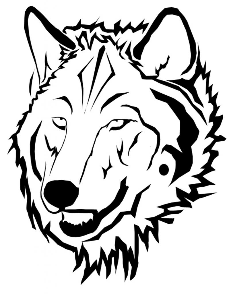 Wolf Face Drawing - ClipArt Best
