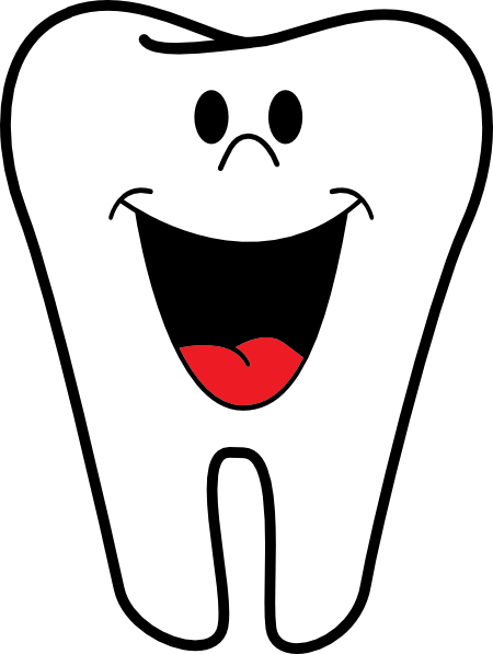 Smiling Tooth Clip Art - vector clip art online ...