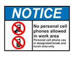 No Cell Phone Use on ComplianceSigns.