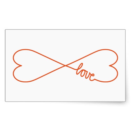 Infinity Symbol Sign Infinite Love Weddings set Sticker from Zazzle.