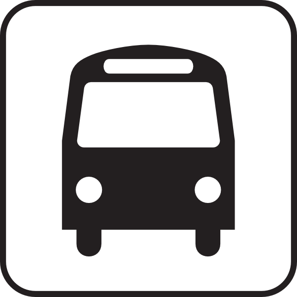 Map Symbols Bus clip art Free Vector