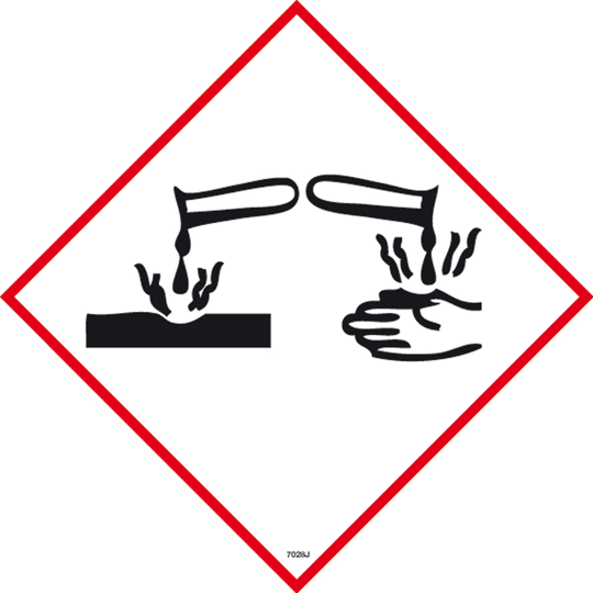 Corrosive Symbol Chemical Hazard Signs|Centurion Safety Signs ...