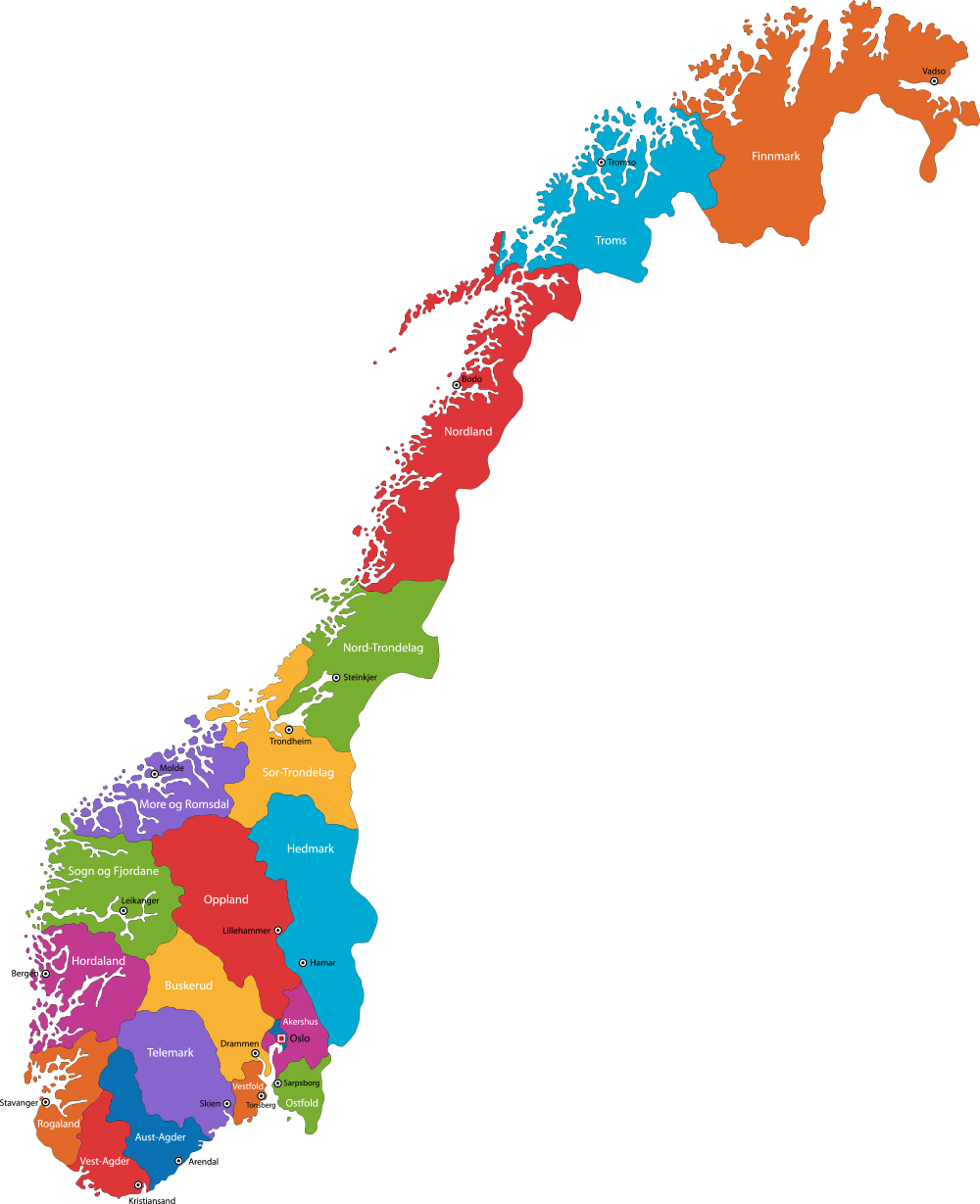 Blank Map Of Norway ClipArt Best