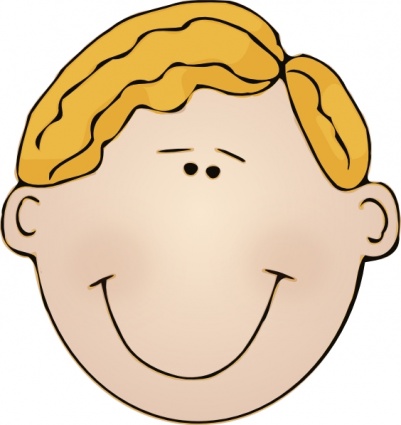 Smiling Man Face clip art vector, free vector graphics