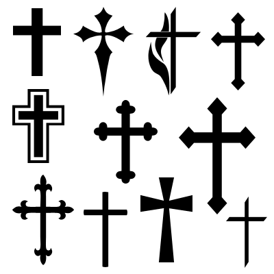 Free Shapes for Photoshop and Elements- Christian Symbols - Cross ...