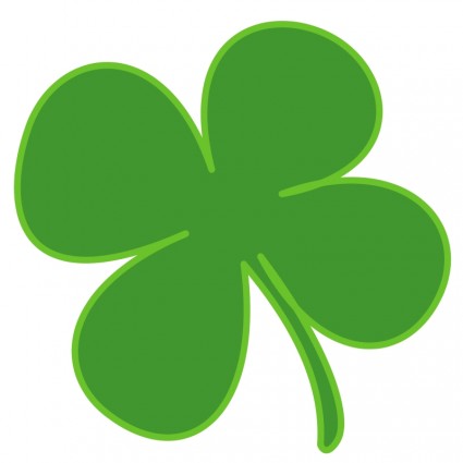 Four leaf clover outline Free vector for free download (about 3 ...