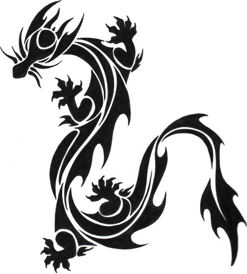 Dragon Silhouettes Vector From Rada Royalty Free 10660601 On ...
