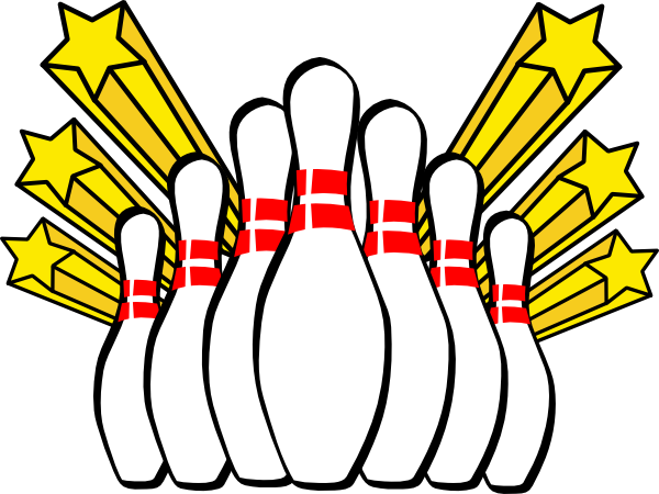 Bowling Pins clip art - vector clip art online, royalty free ...