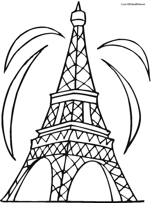 How To Draw The Eiffel Tower For Kids