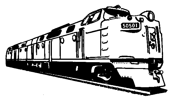 electric train clipart black and white - photo #26