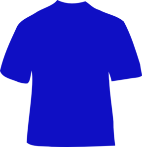Blue T-shirt clip art - vector clip art online, royalty free ...