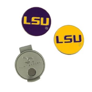 LSU Hat Clip and Ball Markers: Sports & Outdoors