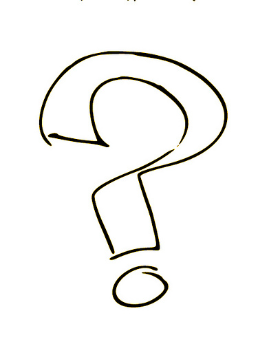 question mark clip art black and white - photo #22