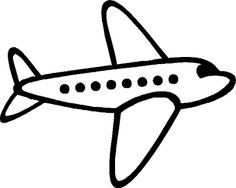 Outline Aeroplane - ClipArt Best
