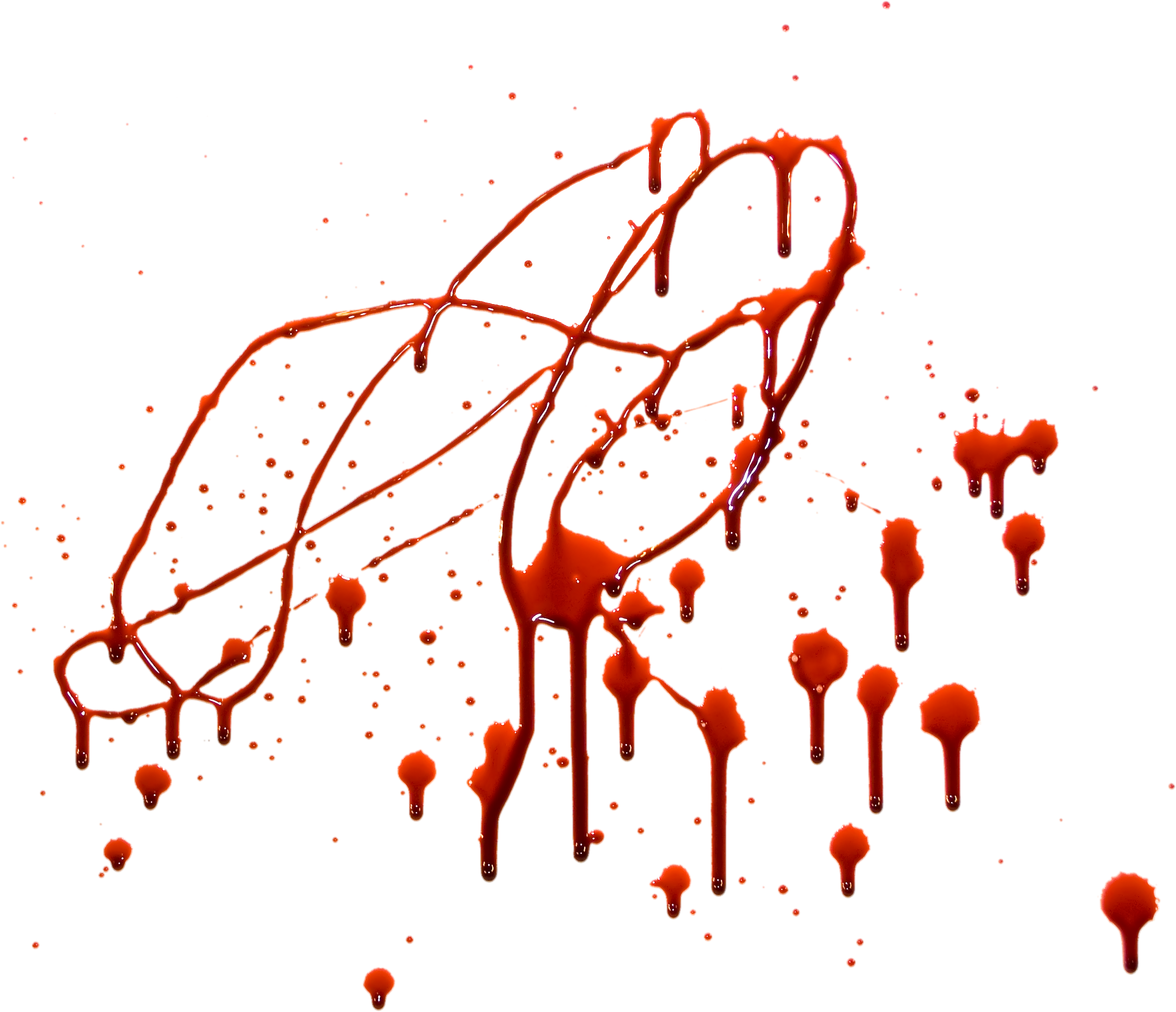 Blood Splatter Twenty-one | Isolated Stock Photo