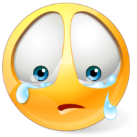 Sad Crying Face Emoticon - ClipArt Best