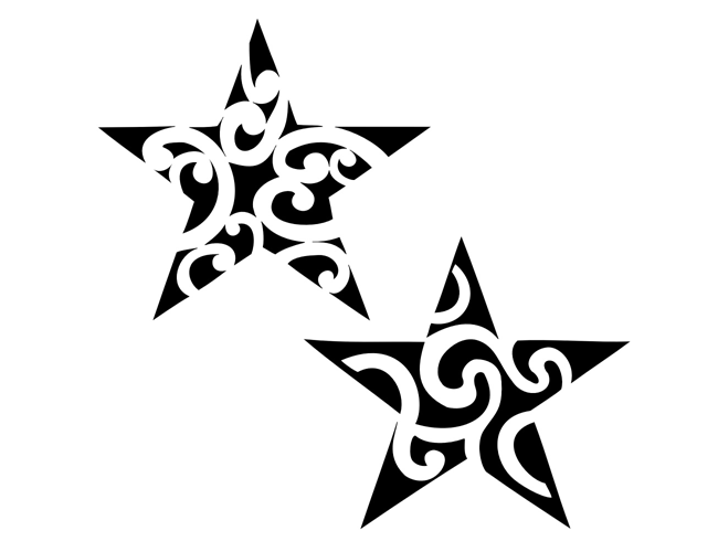 Tribal star clipart
