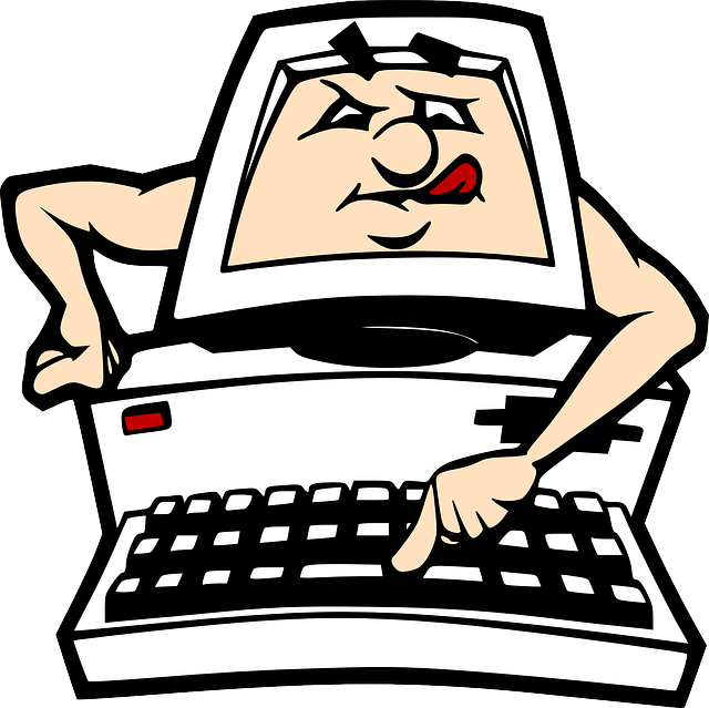 Computer Cartoon Clipart