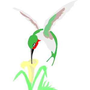 Hummingbird clipart image clip art a silhouette - Clipartix