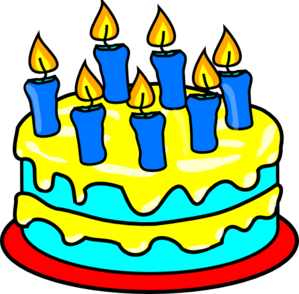Clipart birthday cakes with candles