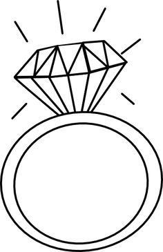 Engagement ring clipart free